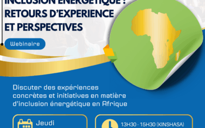 Webinaire RegulaE.Fr – PNUD RDC : Inclusion énergétique en Afrique – Retours d’expérience et perspectives